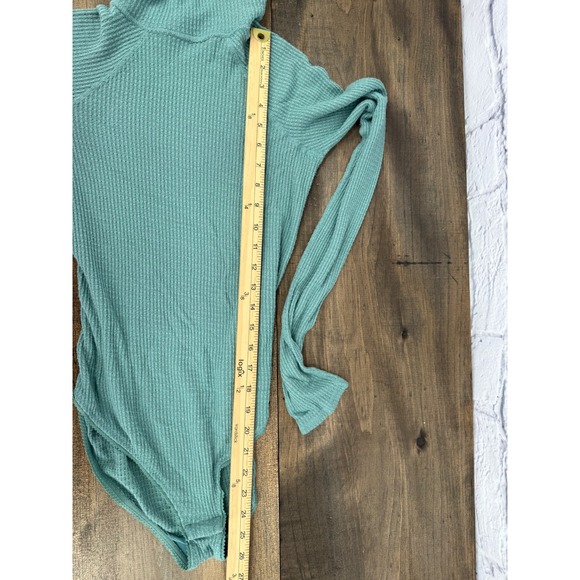 Free People  Womens S  All You Want Bodysuit Knit Turtleneck Boho Festival - Picture 7 of 7